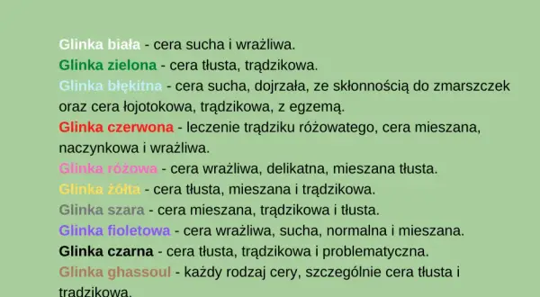 Jaka glinka do cery? Znajdź idealną dla siebie!