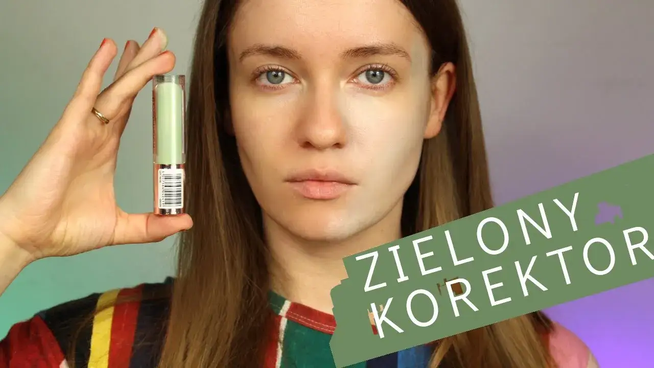 przykładowe korektory zielone na zaczerwienienia