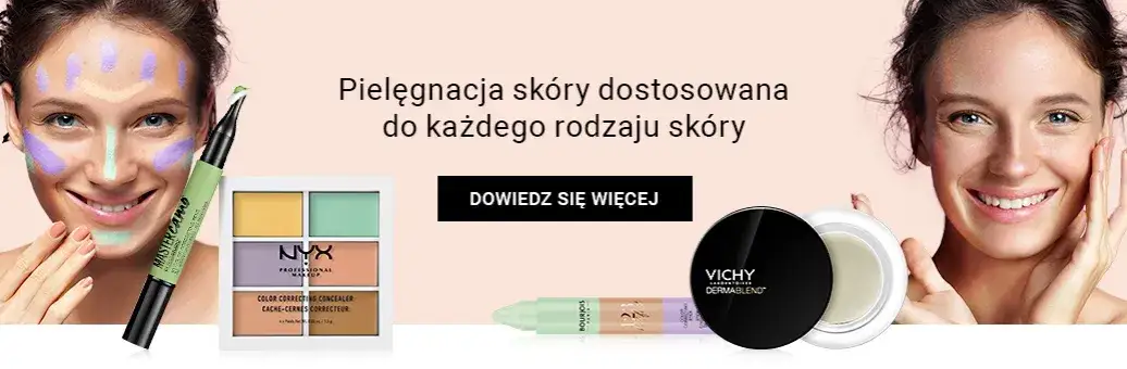 koło barw makijaż, kolorowe korektory pod oczy