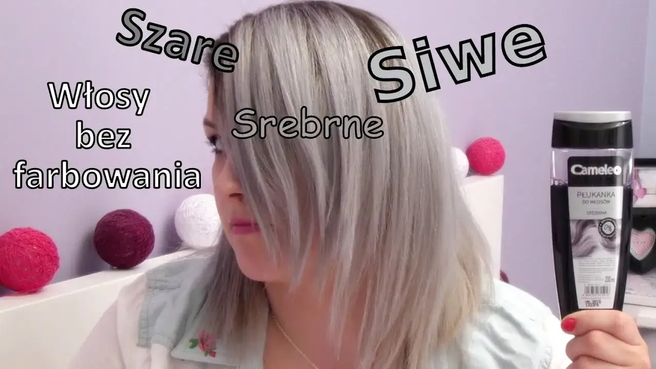 Cameleo płukanka efekt na blondzie i siwych włosach